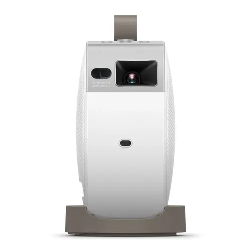 Мултимедиен проектор, BenQ GV32 Portable Ceiling Projector, 1080P (1920x1080), 100K:1, 500 ANSI Lumens, 1.2X, Auto Keystone, HDMI (ARC 5.1 channel), USB-C (w/DP PD), USB, BT 5.0, 2x4W Speakers + 10W Woofer, Google TV, SmartRemote App, WiFi, 1.6kg, White - image 1