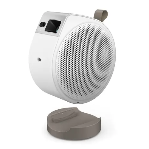 Мултимедиен проектор, BenQ GV32 Portable Ceiling Projector, 1080P (1920x1080), 100K:1, 500 ANSI Lumens, 1.2X, Auto Keystone, HDMI (ARC 5.1 channel), USB-C (w/DP PD), USB, BT 5.0, 2x4W Speakers + 10W Woofer, Google TV, SmartRemote App, WiFi, 1.6kg, White - image 3