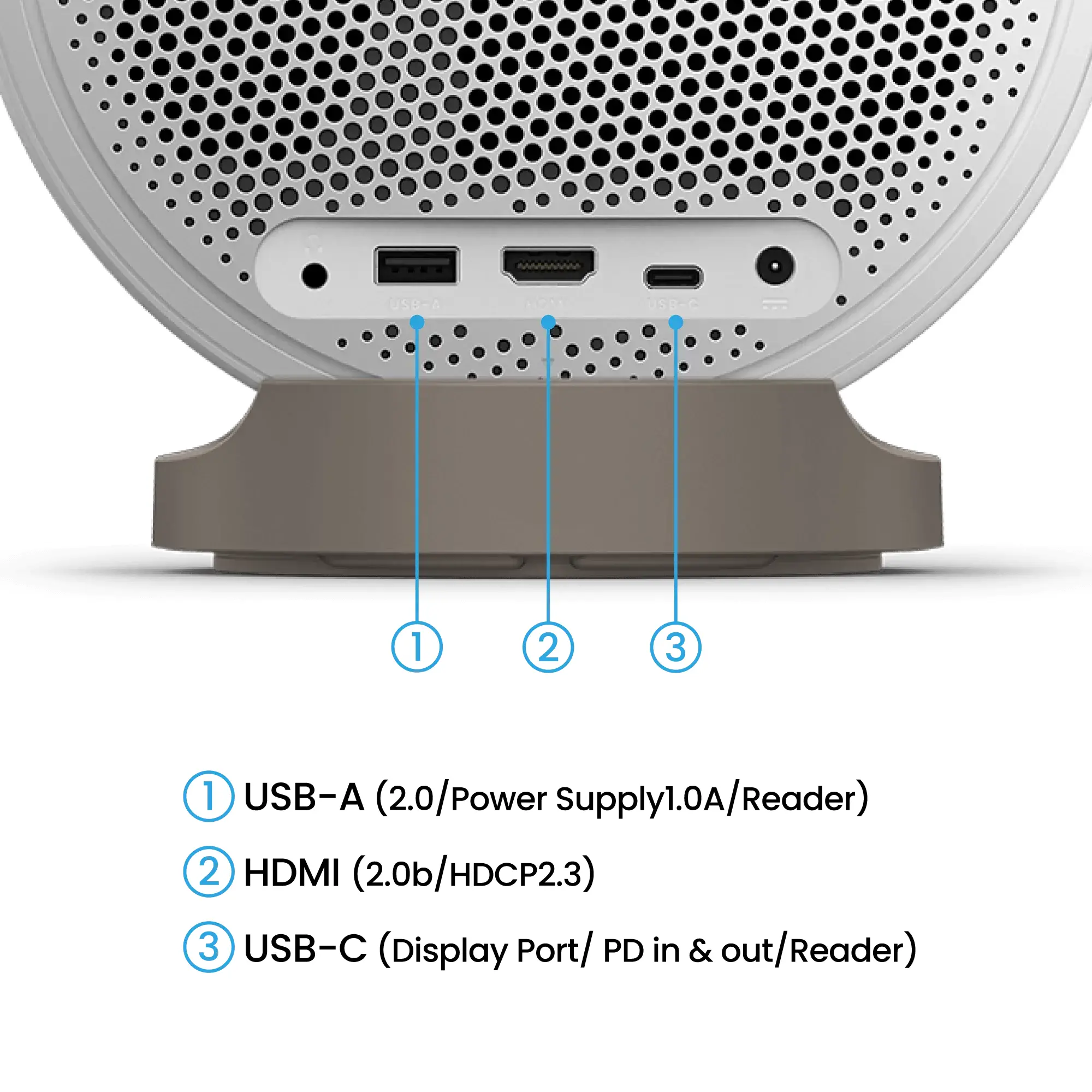 Мултимедиен проектор, BenQ GV32 Portable Ceiling Projector, 1080P (1920x1080), 100K:1, 500 ANSI Lumens, 1.2X, Auto Keystone, HDMI (ARC 5.1 channel), USB-C (w/DP PD), USB, BT 5.0, 2x4W Speakers + 10W Woofer, Google TV, SmartRemote App, WiFi, 1.6kg, White - image 5