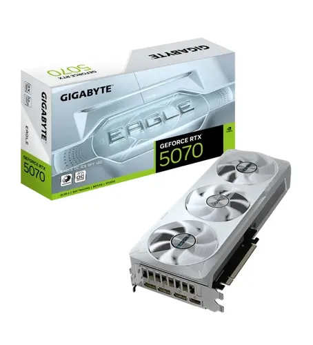 Видео карта, Gigabyte GeForce RTX 5070 12GB GDDR7 Eagle OC Ice SFF