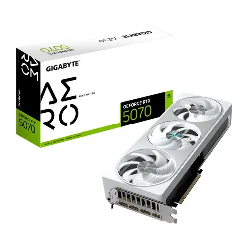 Видео карта, Gigabyte GeForce RTX 5070 12GB GDDR7 Aero OC