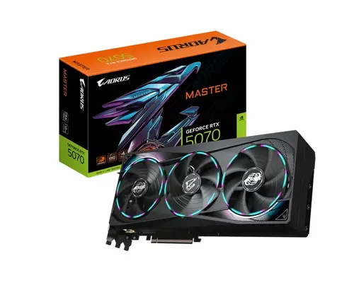 Видео карта, Gigabyte Aorus GeForce RTX 5070 12GB GDDR7 Master