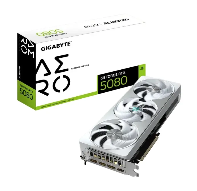 Видео карта, Gigabyte GeForce RTX 5080 16GB GDDR7 Aero OC SFF