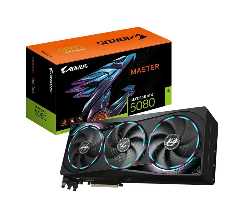 Видео карта, Gigabyte Aorus GeForce RTX 5080 16GB GDDR7 Master
