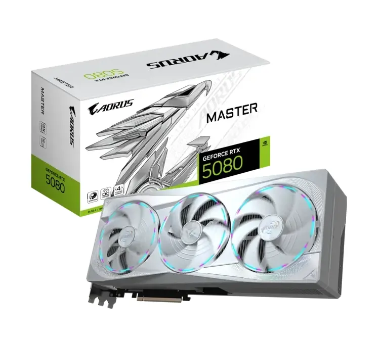 Видео карта, Gigabyte Aorus GeForce RTX 5080 16GB GDDR7 Master Ice