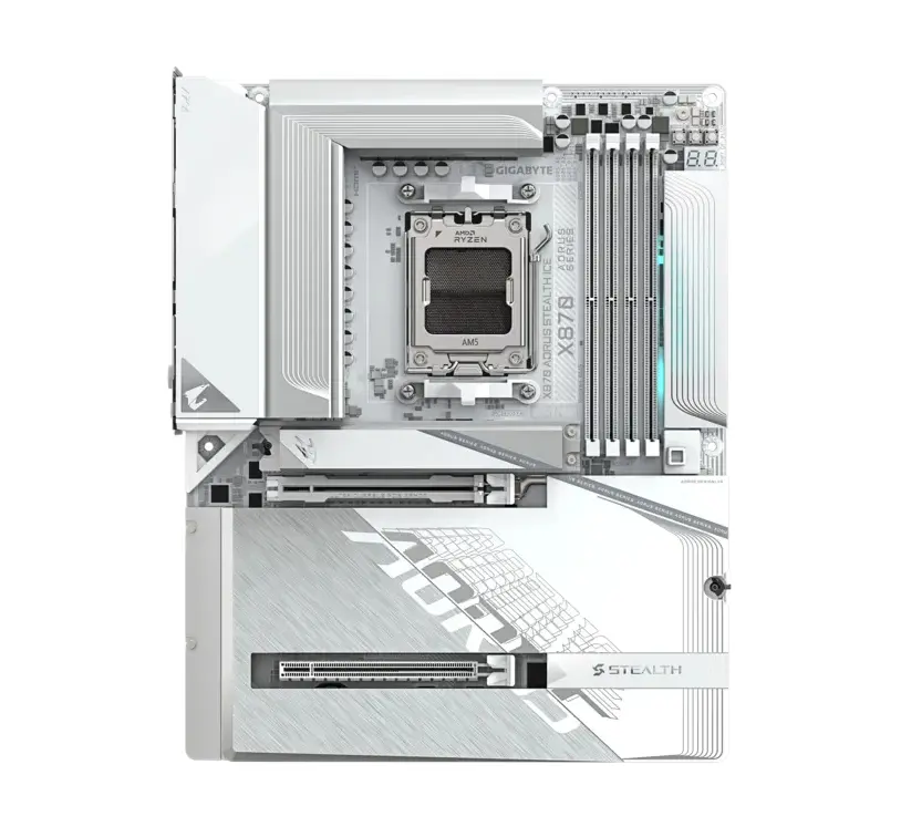 Дънна платка, Gigabyte X870E Aorus Stealth Ice - image 1