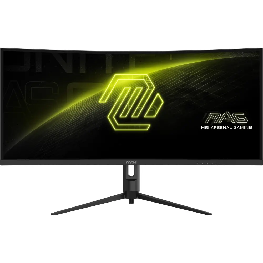Монитор, MSI MAG 342CQR E2 Gaming Monitor, 34", 1ms, 180Hz Curve 1500R VA, 3440x1440, AMD FreeSyncPremium, AI Vision, Console Mode, HDR Ready, 300nits AG, 1.07B, 3000:1, 100M:1, DP(1.4a), 2xHDMI(2.0b), Headphone out, Pivot, Heigh Adj., VESA 75, Black, 6.95kg