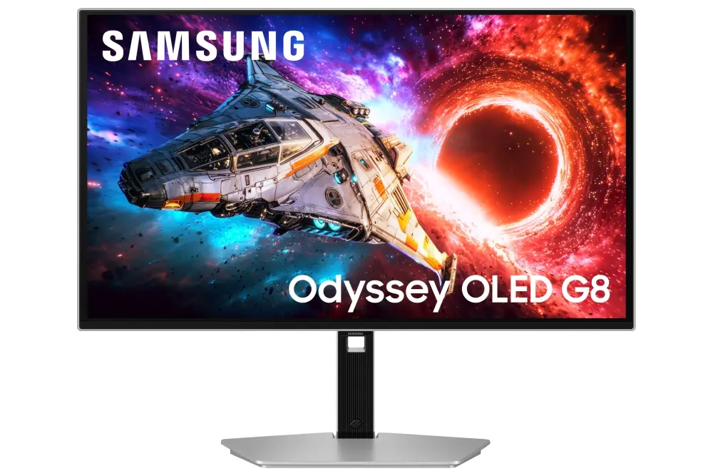Οθόνη, Samsung 27'' LS27HG800SU Odyssey OLED G8 4K 3840x2160 0.03ms 240Hz Glare Free DP 2.1 (UHBR20) & USB-C (98W) Ασημί