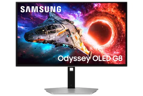 Монитор, Samsung 27'' LS27HG800SU Odyssey OLED G8 4K 3840x2160 0.03ms 240Hz Glare Free DP 2.1 (UHBR20) & USB-C (98W) Silver
