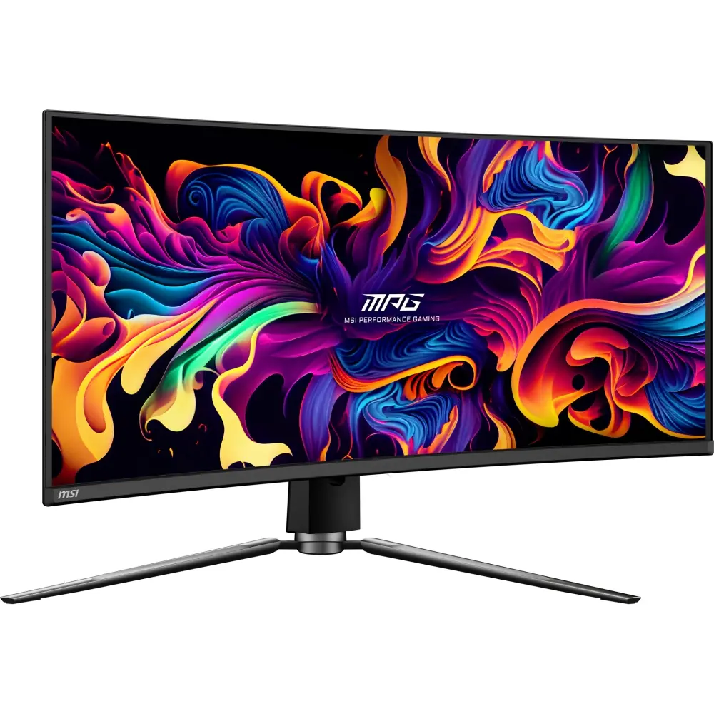 Монитор, MSI MPG 341CQPX QD-OLED Gaming Monitor, 34", 0.03ms, 240Hz Curve 1800R, 3440x1440, G-SYNC, KVM, AI Vision, Console Mode, ClearMR 13000, HDR True Black 400, Type-C(98W PD), DP(1.4a), 2xHDMI(2.1), USB Hub, Heigh Adj., VESA 100, Black, 8.8kg - image 2