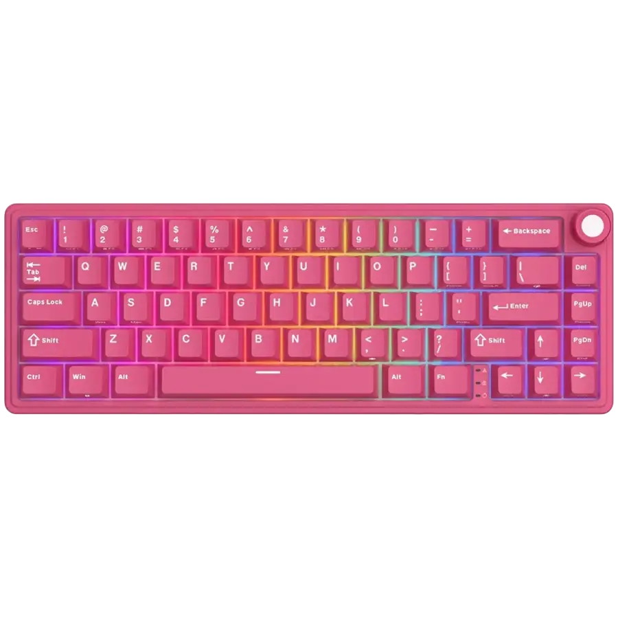ROYAL KLUDGE R65 Berry Red Gaming Keyboard Cream Switch - image 1