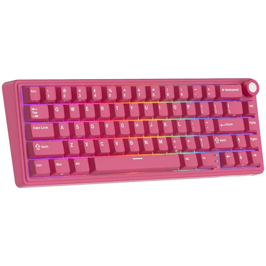 ROYAL KLUDGE R65 Berry Red Gaming Keyboard Cream Switch - image 2