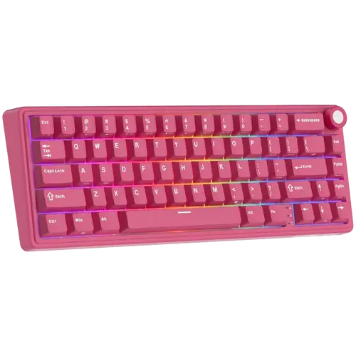 ROYAL KLUDGE R65 Berry Red Gaming Keyboard Cream Switch - image 2
