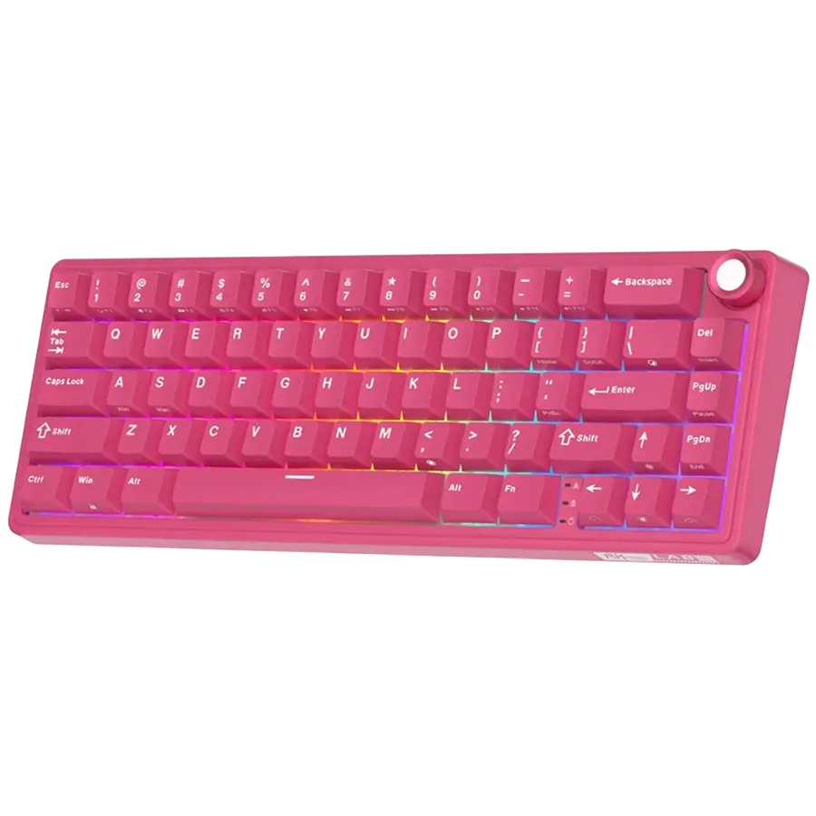 ROYAL KLUDGE R65 Berry Red Gaming Keyboard Cream Switch - image 3