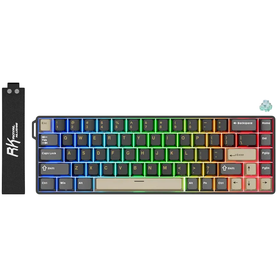 ROYAL KLUDGE RK68 HE Phantom Gaming Keyboard Mint switch