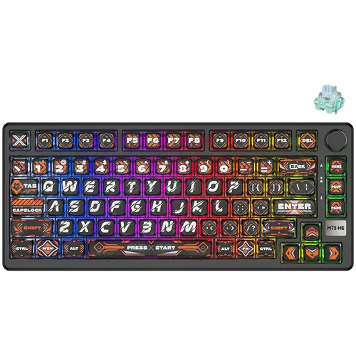ROYAL KLUDGE RKM75 HE Hephaestus Tastatură gaming Mint switch - 1