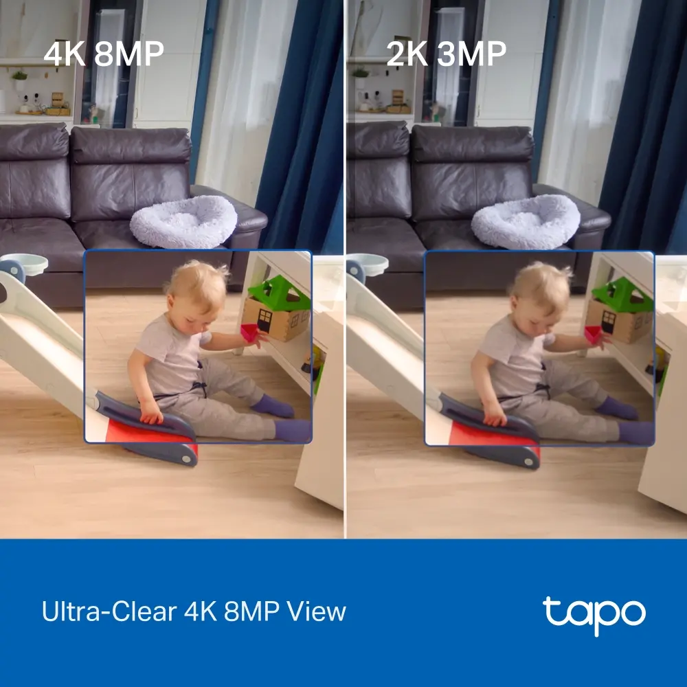 Камера TP-Link Tapo C250, Pan/Tilt AI AI домашна охранителна Wi-Fi камера - image 3