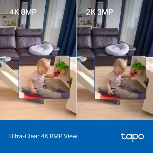 Камера TP-Link Tapo C250, Pan/Tilt AI AI домашна охранителна Wi-Fi камера - image 3