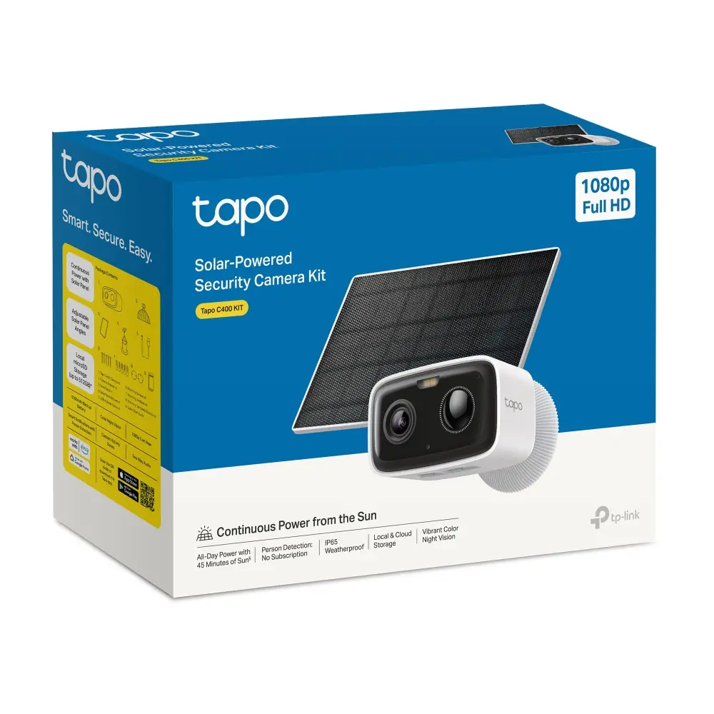 Камера TP-Link Tapo C400 KIT, включва 1бр.Tapo C400 и1бр.соларен панел - image 10