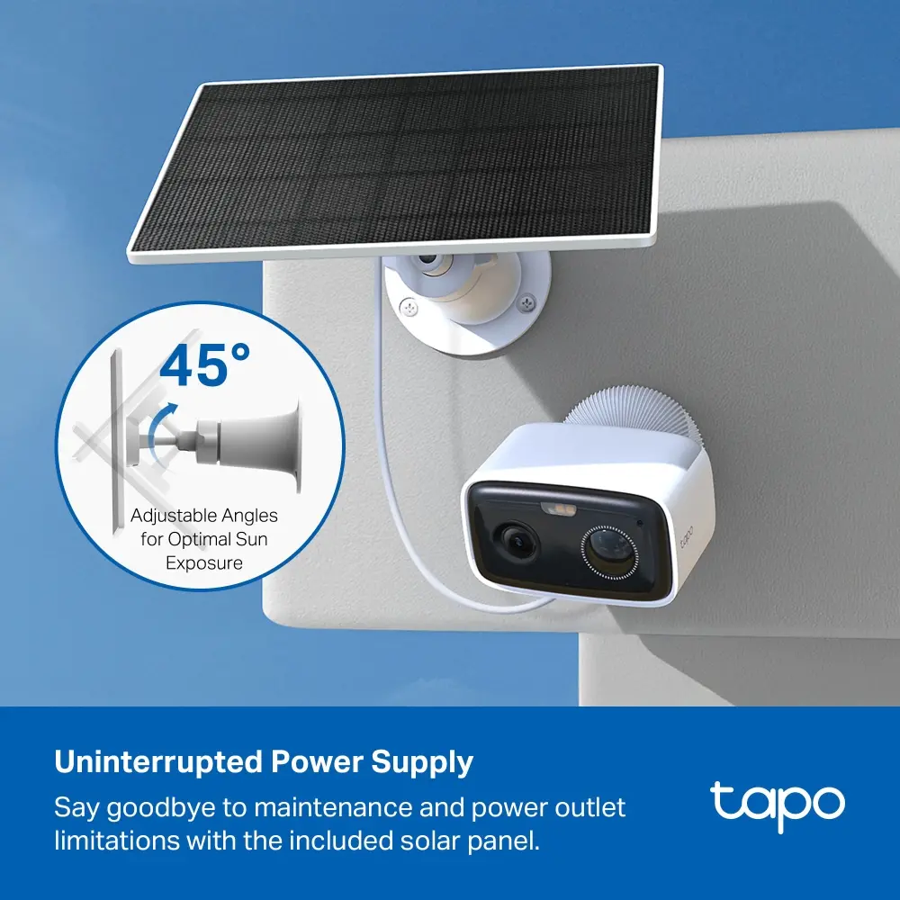 Камера TP-Link Tapo C400 KIT, включва 1бр.Tapo C400 и1бр.соларен панел - image 2