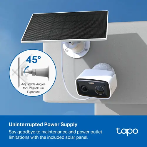 Камера TP-Link Tapo C400 KIT, включва 1бр.Tapo C400 и1бр.соларен панел - image 2