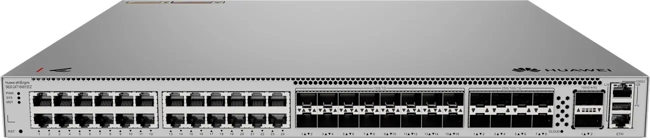 Комутатор Huawei S620-24T16X8Y2CZ,24x1G,16x10G SFP+,8x25G SFP28,QSFP28,L3 - image 2