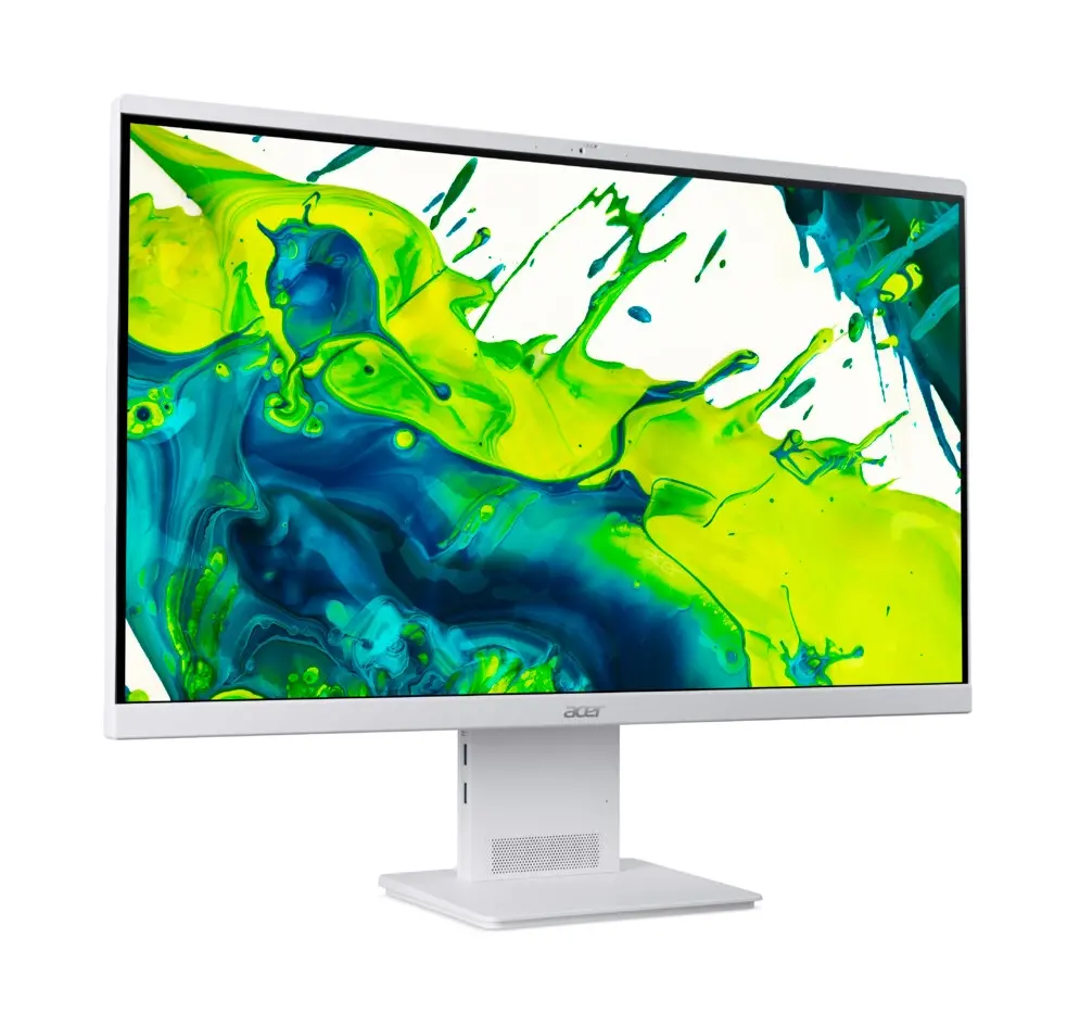 Настолен компютър - всичко в едно, Acer Aspire S27-B, 27'' AiO FHD (1920x1080) IPS 144Hz, Intel Core Ultra 5 115U (up to 4.20GHz, 10MB), 16GB DDR5, 1TB SSD, Intel Arc Graphics, no DVD, WiFi 7 & BT 5.4, 90W AC adapter, FHD IR cam, KBD & Mouse Wireless, No OS, White - image 1