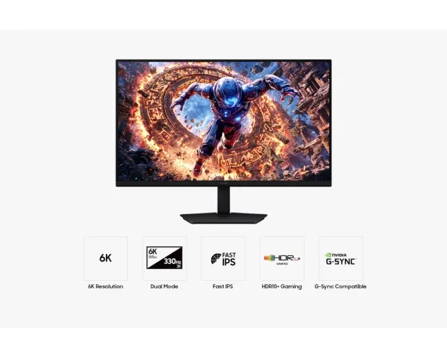 Монитор, Samsung 32'' LS32HG802SU Odyssey IPS  G8 6K 6144x3456 1ms 165Hz Black - image 4