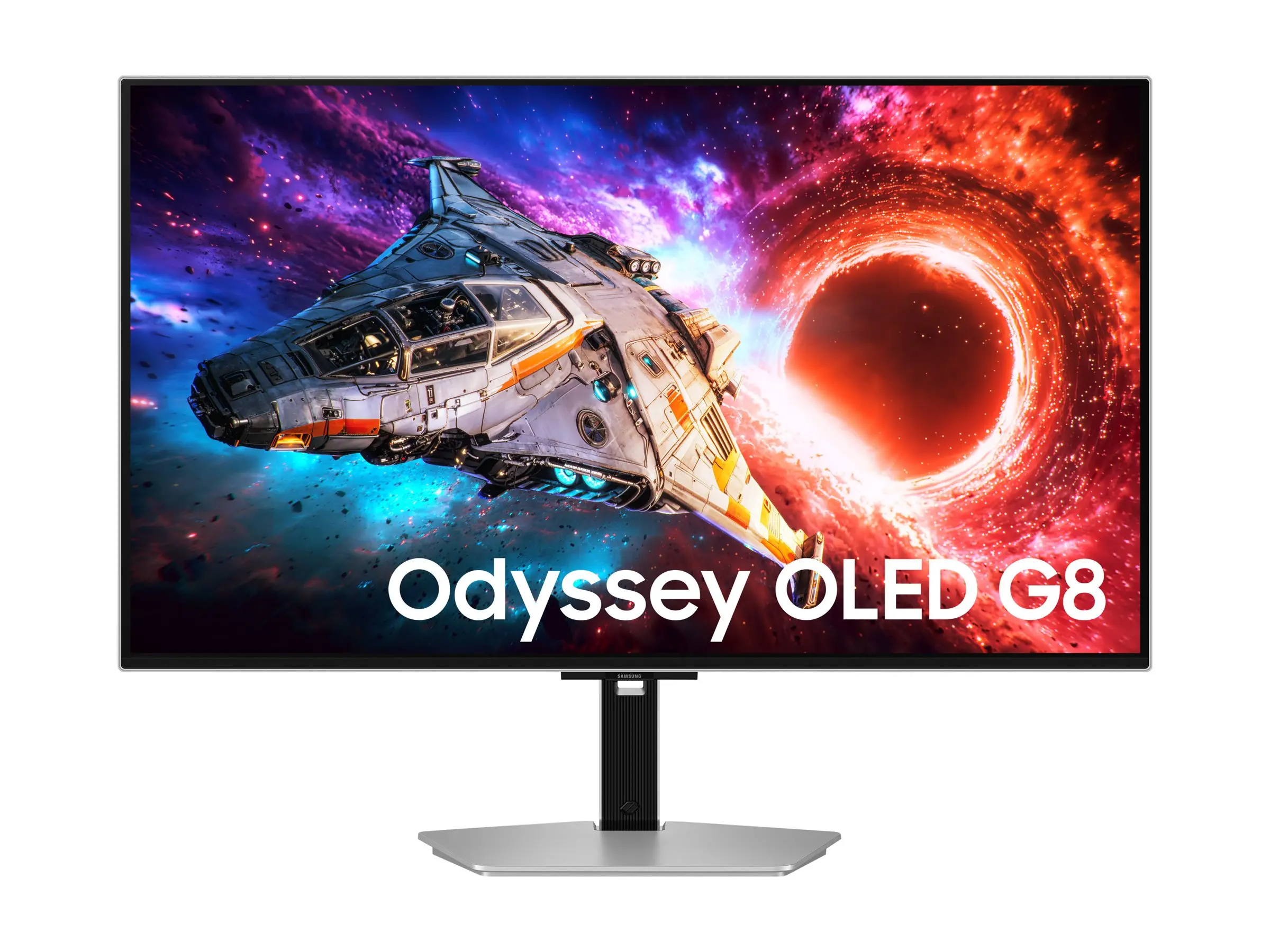 Монитор, Samsung 32'' LS32HG800SU Odyssey OLED G8 4K 3840x2160 0.03ms 240Hz Glare Free DP 2.1 (UHBR20) & USB-C (98W) Silver - image 1