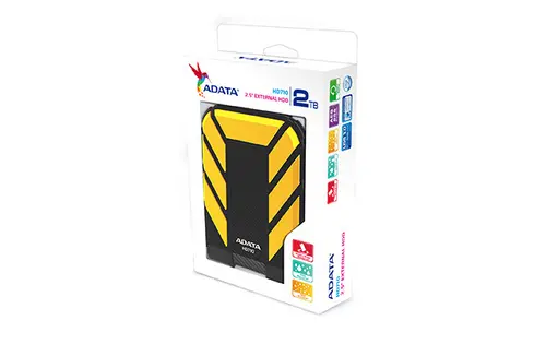 Външен диск, EXT 2TB ADATA HD710 USB3.0 YEL