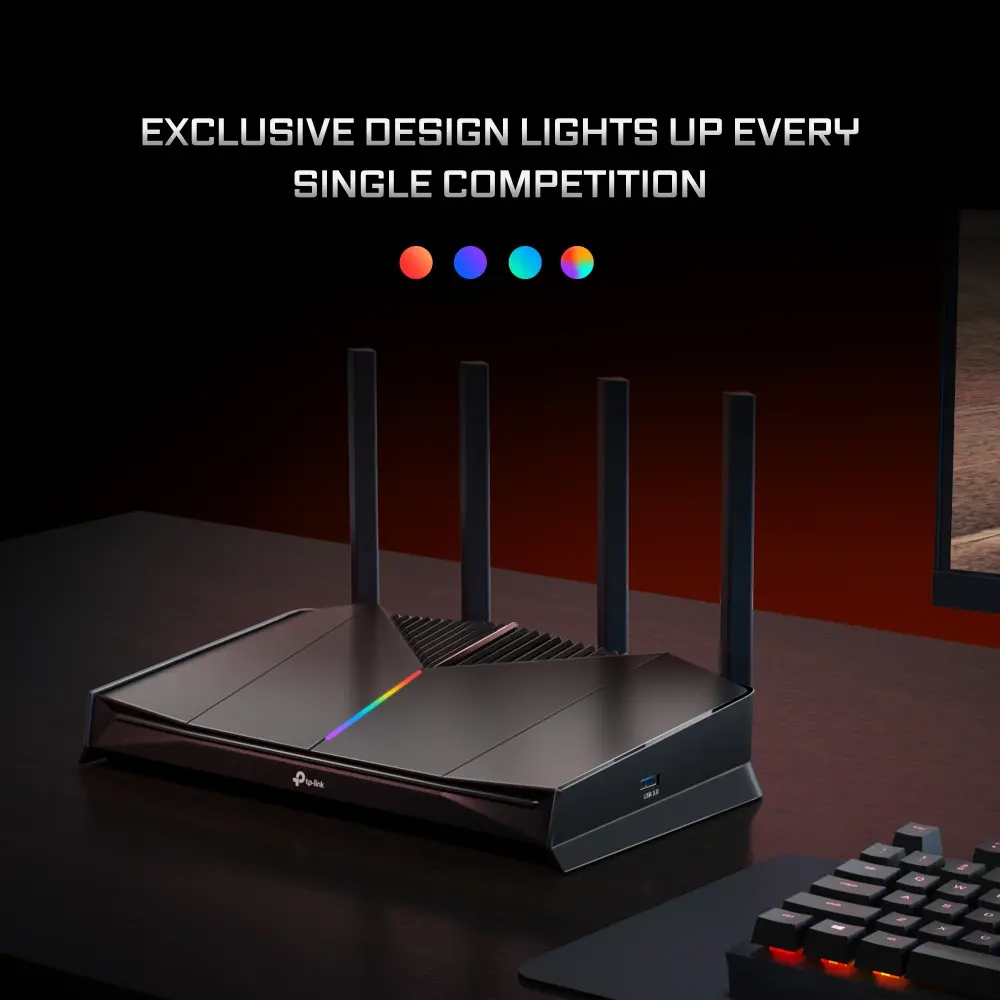 Безжичен рутер TP-Link Archer GE230,BE3600,WiFi7,2x2.5GbE,3xGbE,4x ант.,геймърск - image 5