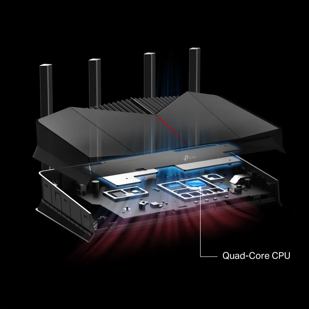Безжичен рутер TP-Link Archer GE230,BE3600,WiFi7,2x2.5GbE,3xGbE,4x ант.,геймърск - image 6