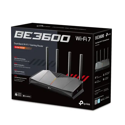 Безжичен рутер TP-Link Archer GE230,BE3600,WiFi7,2x2.5GbE,3xGbE,4x ант.,геймърск - image 9