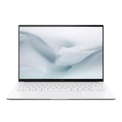 Лаптоп, Asus Zenbook S UX5406AA-SU300XNA, Intel Ultra 9 386H 2.1 GHz (18MB Cache, up to 4.9 GHz,,14.0 OLED WQXGA+(WQ+) 2880*1800 500nits(HDR 1100nits) Glare , 120Hz, Glare , 32GB LPDDR5X on BD,1TB SSD, Backlit Kbd, Windows 11 Pro,Scandinavian White