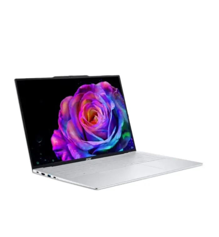 Лаптоп, Acer Swift Air 16, SFA16-61M-R3XW, AMD Ryzen AI 7 350 (8C/16T, up to 5.0GHz, 16MB), 16" WUXGA OLED (1920x1200), 16GB LPDDR5 (Onboard), 1TB PCIe NVMe SSD, AMD Radeon 860M, WIFI 6E, BT 5.2, FHD Cam, KB Backlight, Win 11 Home, Light Silver - image 2