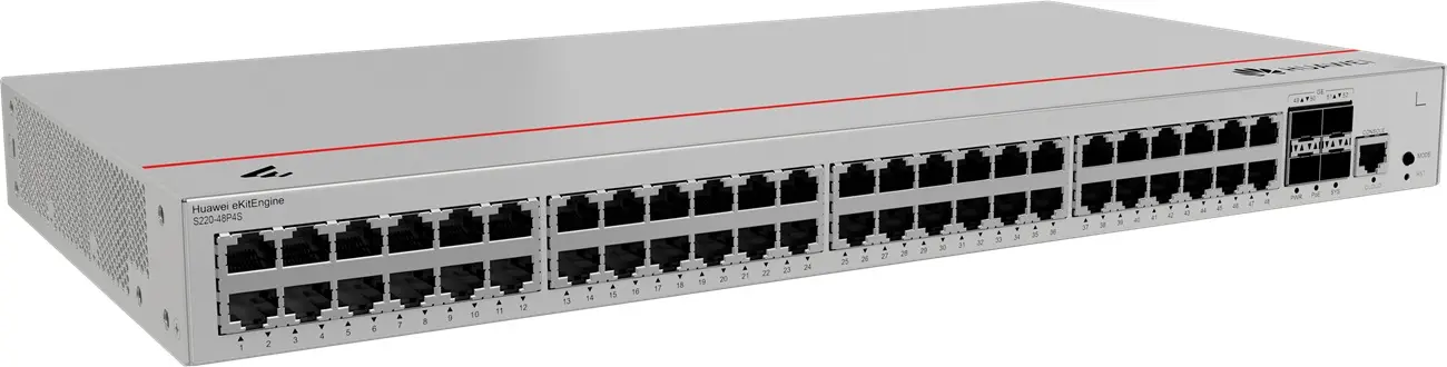 Комутатор Huawei S220-48P4S, 48x1G POE+, 4x1G SFP, L2, 380W - image 1