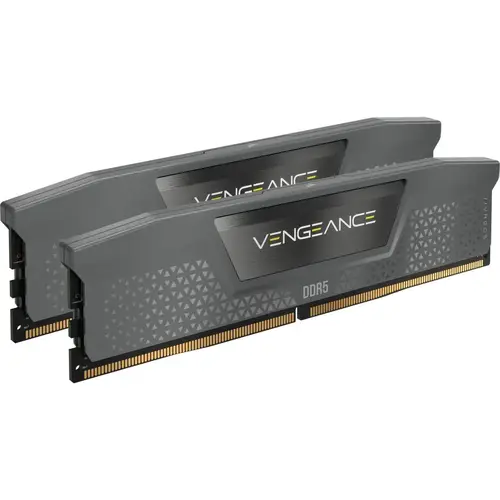 CORSAIR DDR5, 5200MT/s 16GB 2x8GB DIMM, Unbuffered, 40-40-40-77, 1Gbx16, Std PMIC, AMD EXPO, VENGEANCE DDR5 Cool Grey Heatspreader, Black PCB, 1.25V - 2