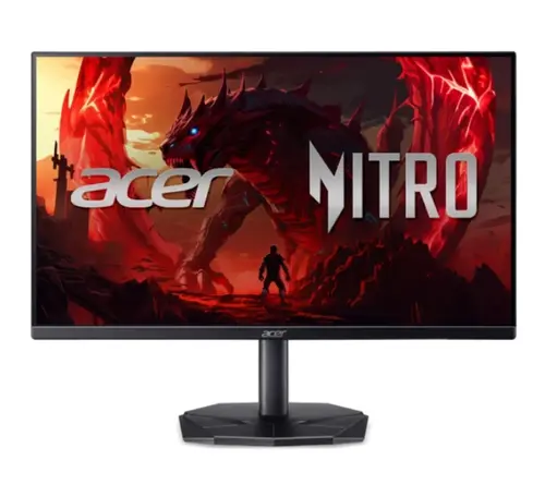 Монитор, Acer Nitro KG270P0bi, 27'' FHD (1920x1080), VA, 144Hz, 100M:1, 250nits, 4ms (GTG)/1ms(VRB), 99% sRGB, FreeSync, VGA, HDMI, VisionCare 1.0, BlueLight Shield, ZeroFrame, Tilt, Vesa, Energy star, Energy Class D, Black, 2Y