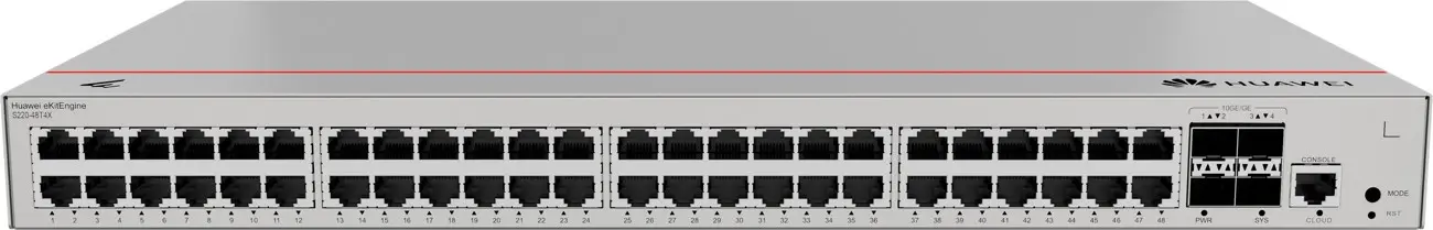 Комутатор Huawei S220-48T4X, 48x1G, 4x10G SFP+, L2, 176 Gbit/s - image 2