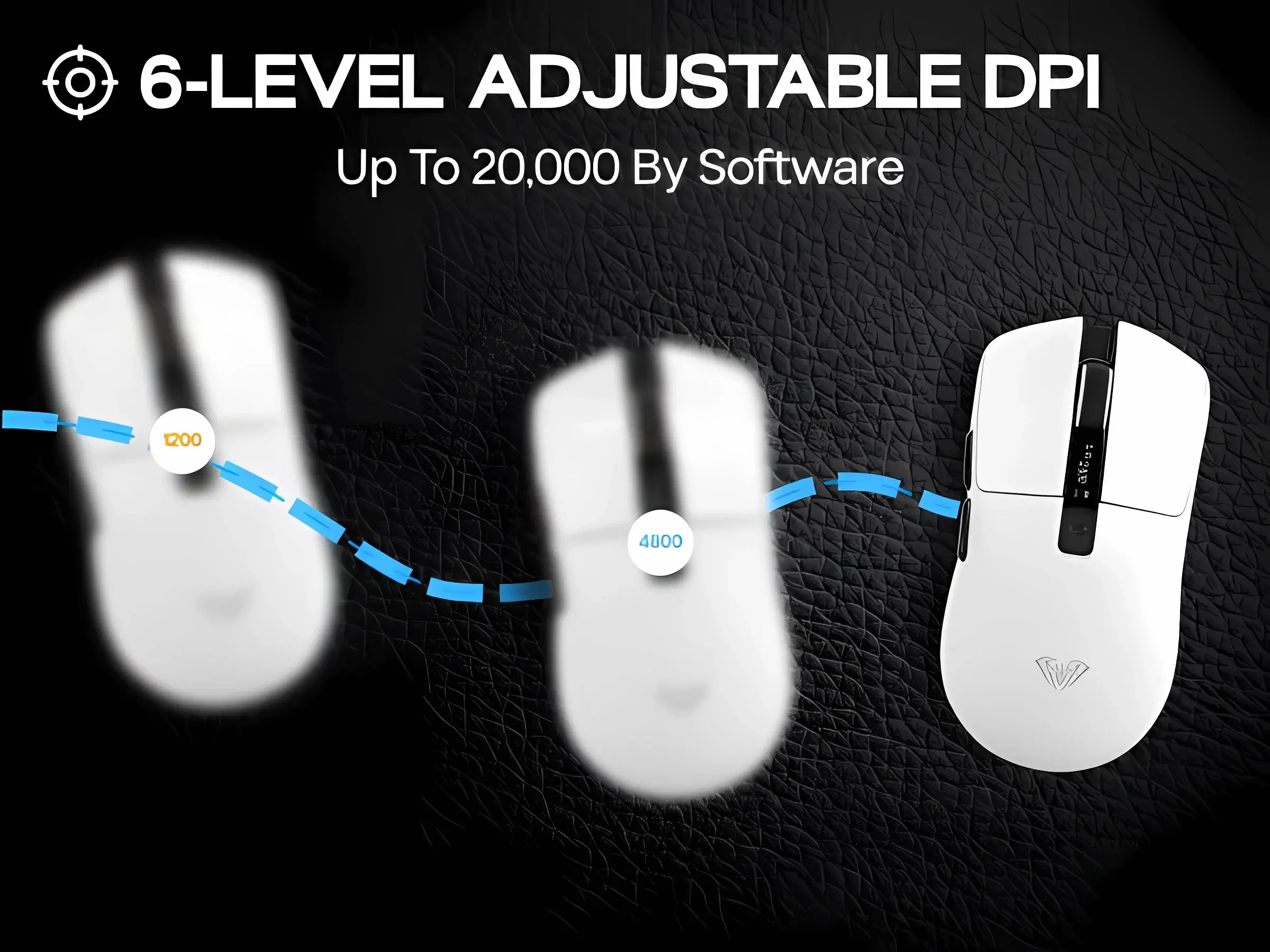 Aula професионална геймърска мишка Wireless Gaming Mouse SC590 PRO - Smart Display, Black - image 10