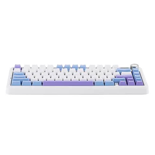 Aula геймърска механична клавиатура Wireless Gaming Mechanical Keyboard F75 MAX - Reaper Switch [Linear] (English US), White, Blue, Purple - image 2