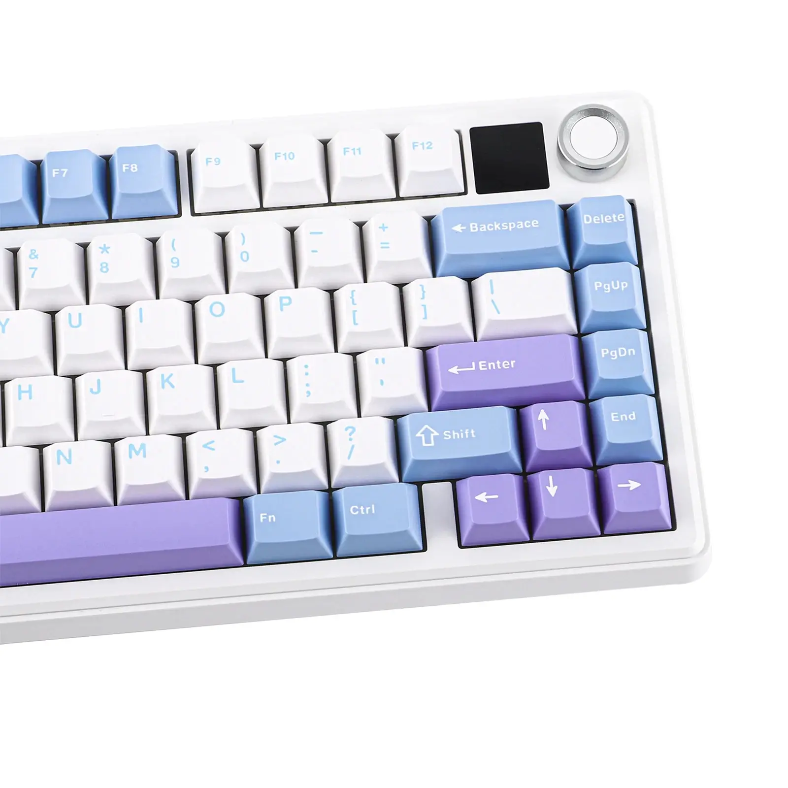 Aula геймърска механична клавиатура Wireless Gaming Mechanical Keyboard F75 MAX - Reaper Switch [Linear] (English US), White, Blue, Purple - image 9