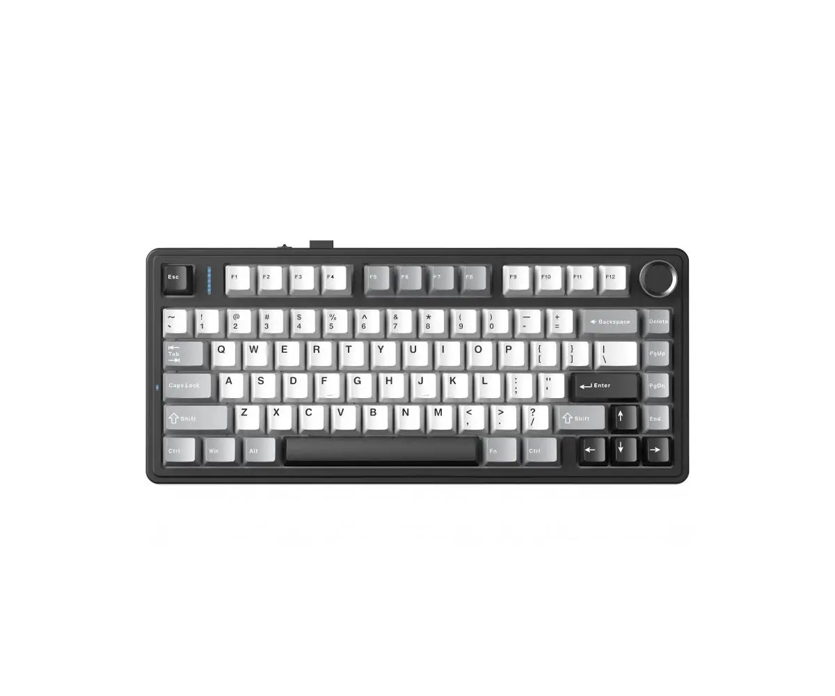 Aula геймърска механична клавиатура Wireless Gaming Mechanical Keyboard F75HE - Black King Magnetic Switch [Linear] (English US), Black, Gray