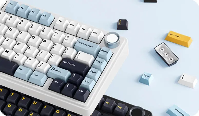 Aula геймърска механична клавиатура Wireless Gaming Mechanical Keyboard F75 - Reaper Switch [Linear] (English US), Purple, Beige, Green - image 9
