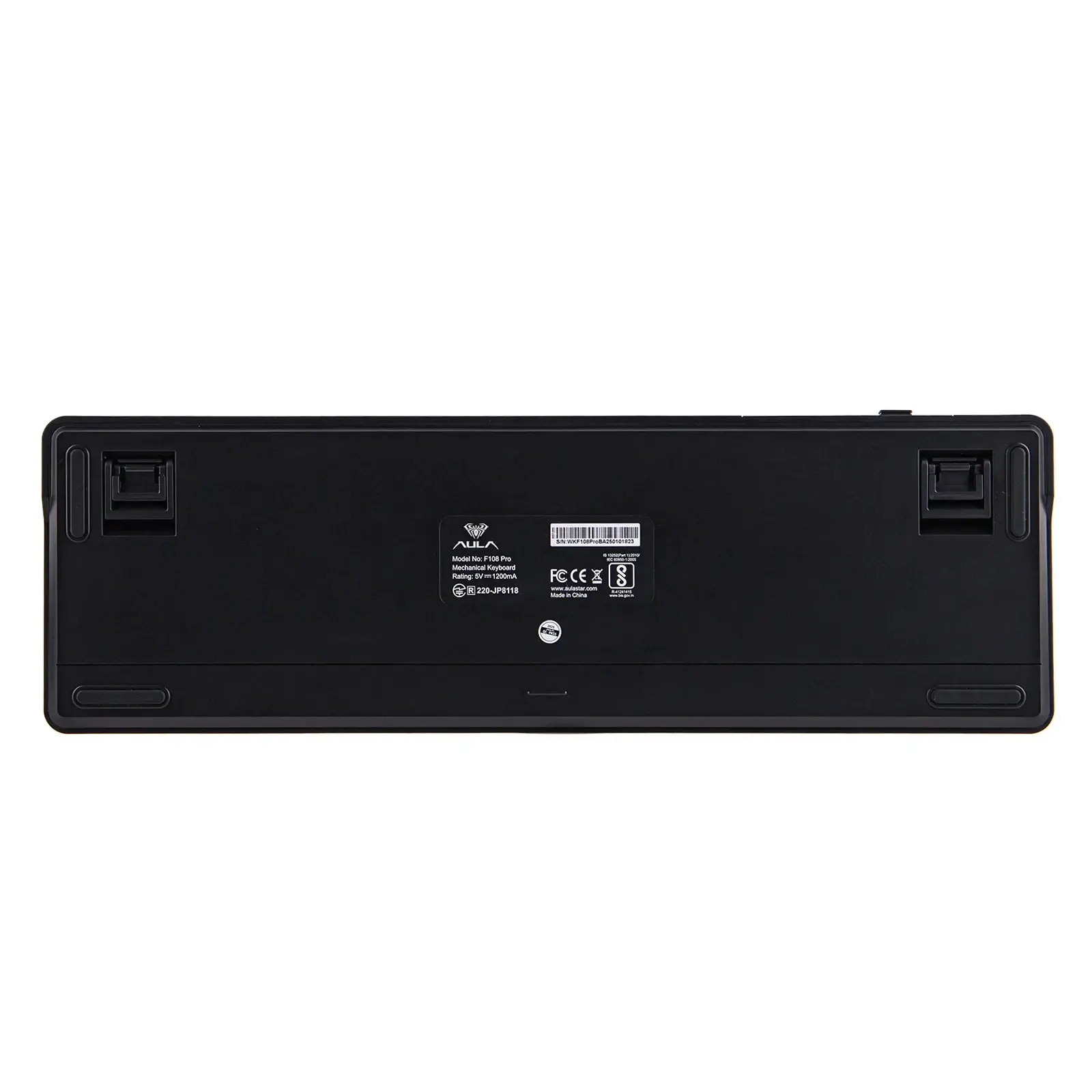 Aula tastatură mecanică de gaming wireless, Tastatură mecanică de gaming wireless F108 PRO - Volcanic Switch [Linear] (engleză US), Negru, Gri - image 11