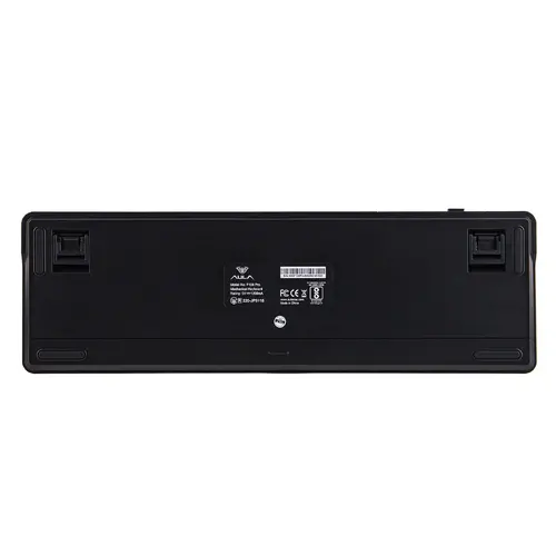 Aula геймърска механична клавиатура Wireless Gaming Mechanical Keyboard F108 PRO - Volcanic Switch [Linear] (English US), Black, Gray - image 11