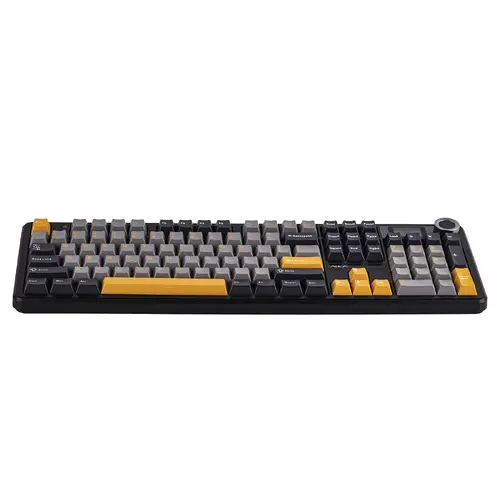 Aula геймърска механична клавиатура Wireless Gaming Mechanical Keyboard F108 PRO - Volcanic Switch [Linear] (English US), Black, Gray - image 2