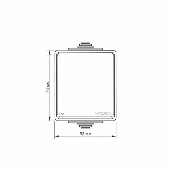 ВЪНШЕН КЛЮЧ ЕДНОПОЛЮСЕН IP65 BINERA VF-BNW11-G VIDEX - image 3