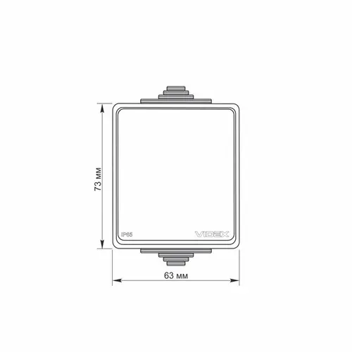 ВЪНШЕН КЛЮЧ ЕДНОПОЛЮСЕН IP65 BINERA VF-BNW11-G VIDEX - image 3