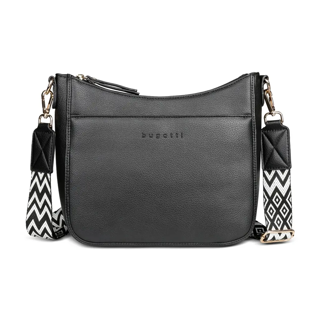 Дамска чанта Bugatti Mare 3.0 Shoulder bag, екокожа, черна